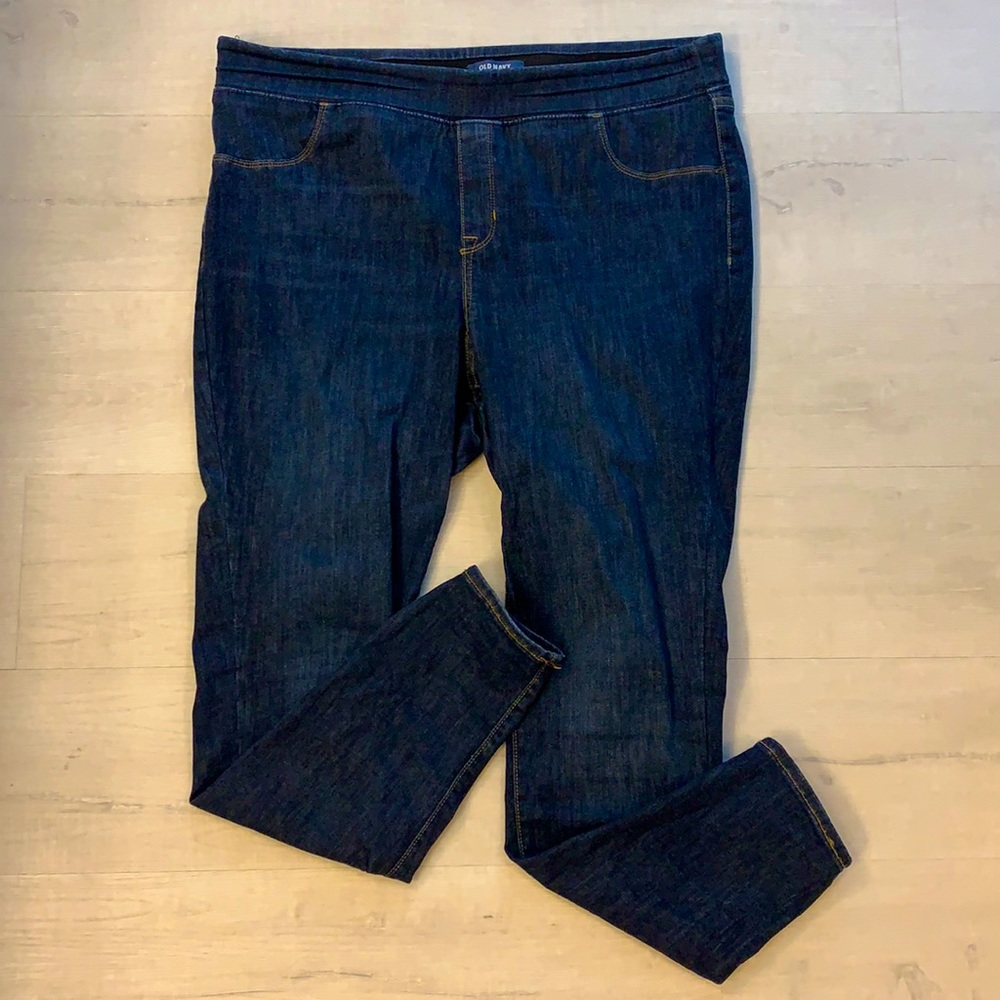 Old Navy Rockstar Jeggings (Dark Wash)